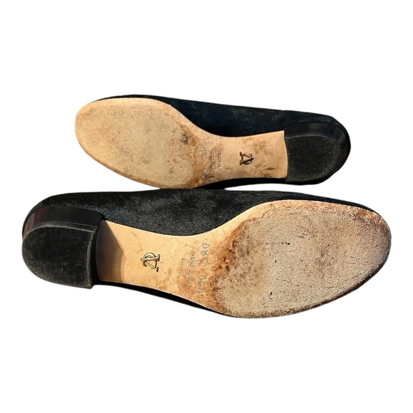 VC Signature Nancy Stylish Black Calf Hair Leather Loafers Size 8.5/38.5 - Picture 9 of 12